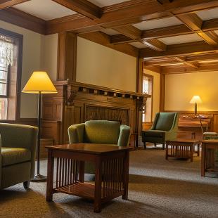 Lounge in Voorhees Residence Hall