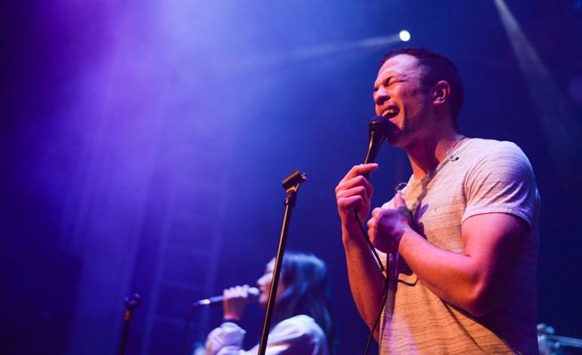 San Fermin playing at Hope College