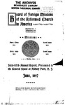 董事会65年度报告由美国归正教会任务的世界