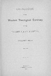 西方神学院目录:1895 - 1896年由西方神学院