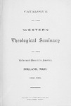 西方神学院目录:1902 - 1903年由西方神学院